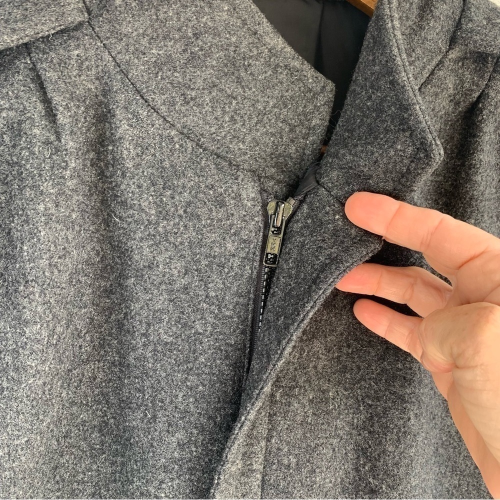Grizzly Mens Wool Blend size XL Charcoal Gray Bomber Full Zip Coat - Picture 5 of 9